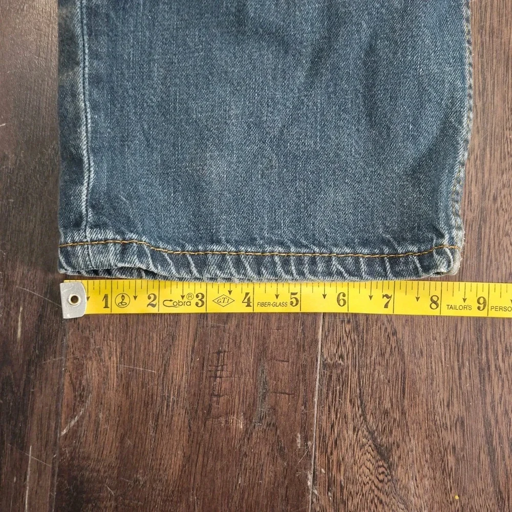 Levis 559 Relaxed Straight Jeans Mens 33x32 Blue Denim Measures 34×32